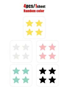 60pcs/Box Practical Pink Makeup Mirror With Star Decoration Beauty Patch, Portable Travel Makeup Mirror Box, Fashion Facial Accessory, Suitable For Daily Makeup, Party And Gift - Multicolor - View 9