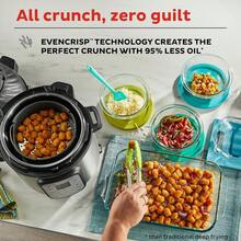 Instant Pot Duo Crisp 11 en 1 Freidora de aire y olla eléctrica a presión combinada con tapas multicocina que fritas, vapores, cocción lenta, saltea, deshidrata y más, aplicación gratuita con más de - Ver 6