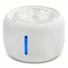 Air Mancur Minum Otomatis untuk Hewan Peliharaan 85oz/2.5L, Dispenser Air untuk Kucing Dalam Ruangan | Dispenser Mangkuk Air Kucing dengan Lampu LED dan Jendela Indikator Level Air - Cocok untuk Hewan Peliharaan dan Hewan Kecil - 2,2 liter - View 2