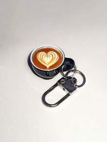 Realistic Coffee Bean Cup Keychain, DIY Keychain Accessory, Coffee Lover, Backpack/Wallet Pendant, Barista, Car Key Accessory, Holiday, Birthday, Gift - Multicolor - View 16