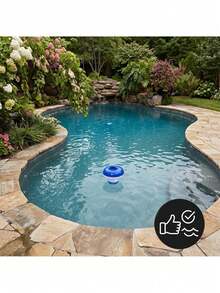 Floating Pool Tablet Dispenser 13.2 * 12.5 * 4.5 Cm With Adjustable Flow, Floating Pool Dispenser, Blue And White Pool Floater For 20 G Tablets And Granules, Gradual Water Treatment Distribution, Chlorine Resistant Design Ideal For Home Pools - A - View 6