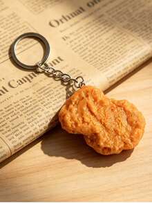 Chicken Nuggets, Chicken Drumstick Keychain, Food Accessory Cute Car Keychain, Realistic Fried Chicken Keychain - Key Chain - View 4