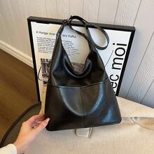 1pc Women's Tote Bag 2026 Spring/Summer New Minimalist Commuter Underarm Bag Large Capacity Crossbody Shoulder Bag - Multicolor - View 11