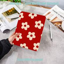 Floral Pattern Tablet Protective Case, Tri-Fold High Transparency Acrylic With Pencil Slot Protective Case. Tablet Protective Case Features: Tri-Fold Stand Design, Smart Sleep/Wake, Full Coverage Protection, Skin-Friendly Frame Material, Air Cushion Anti-Drop Frame, Multi-Angle Stand, Built-In Pencil Slot, Precise Cutouts, Lightweight And Portable. Compatible With IPad Mini4/5 (7.9 Inch), Mini6/7 (8.3 Inch); Air1/2/3, IPad5/6/8 (9.7 Inch); IPad2019-2021, Pro10.5, Air3 Universal, S6Lite/S7/S8/S9/S10/A8/A9 All Series Tablet Protective Case. - Multicolor - View 2