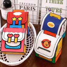 8Pcs Cute Backpack‑Shaped Paper Gift Boxes,4 Assorted Styles Portable Treat Candy Favor Boxes With Handle & Magic Tape Closure For Party Small Goodies Packaging - View 9