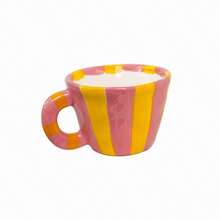 1pc Hand-Painted Striped Espresso Cup, Ceramic Teacup With Rose Pattern, Small Capacity, Suitable For Home Decor And Tableware, Ideal For Afternoon Tea And Black Tea, Tea Tasting Cup, Coffee Brewing Cup For The Dining Room, Lovely Gift, Tactile - Multicolor - View 15