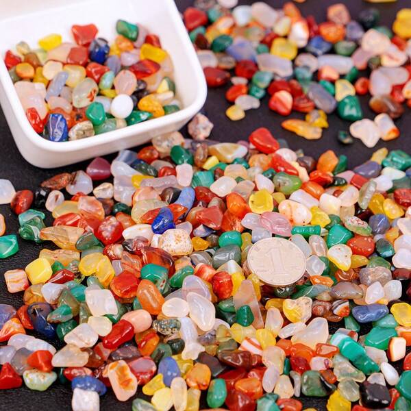 Rain Flower Stone, Colorful Stone, Succulent Planter Surface, Hydroponic Stone, Pennywort, Fish Tank, Pebble Small Stones, Landscaping, Fish Tank, Planter, Garden, Yard, Landscaping, Paving Pebble Path