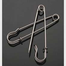 10pcs Thick Metal Safety Pins, Anti-Exposure Brooch, Clothing Waistband Adjustment Pins - Multicolor - View 5