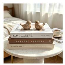 Aesthetic Decorative Books, Coffee Table Decor Books - Faux Decorative Books For Decoration - Home Desktop Decor - Bedside Table Decor - Home Bookshelf Decor - Brown and White - View 2