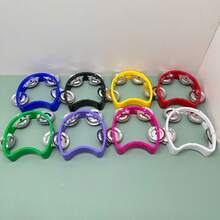 1/4pcs Creative Multi-Color Four-Ring Bell Set, Daily Party Holiday Stage Accompaniment Shake Bell Musical Instrument, Atmosphere Instrument Tambourine - Multicolor - View 5