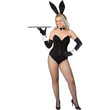 6pcs Zanmai Halloween Rabbit Costume Accessory Set (Women's) | Ear Headband, Cuffs, Tail And Gloves, Halloween Role Play Party Accessories - Multicolor - View 2