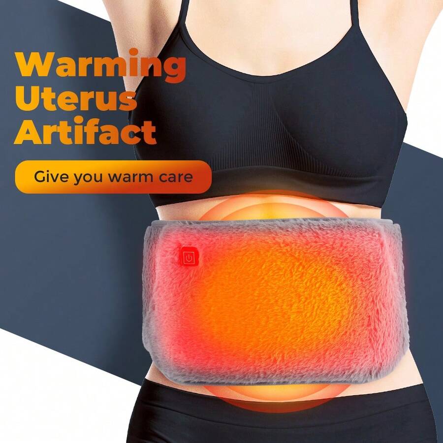 Hailicare Graphene Heating Waist Warmer USB Powered Electric Belt Heat Pad For Uterus Warming Cold Protection Hand Warming Christmas Gift For Mom Women
