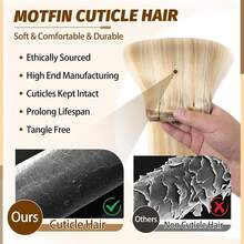 18/613 Clip In Hair Extensions Human Hair 8 Pcs Per Set With 18 Clips Double Weft 18/613 Remy Human Hair Extensions Clip Ins For Women Natural Human Hair Clip In Brazilian Human Hair Extensions - S18/613 - View 7