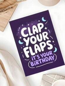 OBOVAY 1pc "Funny 'Flapping Wings' Birthday Card", Suitable For Birthday Celebration Party Gift, Creative Gift - A - View 4