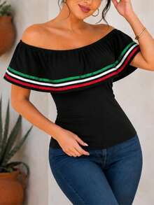 Women Knit Tops - Black - View 3