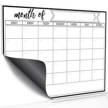 1pc Erasable Magnetic Refrigerator Calendar Whiteboard, Suitable For Monthly Planner, Kitchen Chore List, To-Do List, School Supplies, Back To School, No Residue, White Surface, Easy To Clean, Reusable - 1pc Message Board (S) - View 6