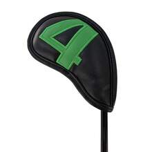 10 buah Pelindung Kepala Stik Golf, Pelindung Kepala Stik Besi Kulit Berbagai Gaya, Pelindung Kepala Stik Golf Berkualitas Tinggi/Penutup Stik Golf/Aksesoris Golf - Hitam - View 6