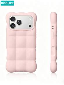 Casing HP KOOLIFE Silikon TPU 3D Motif Awan Warna Polos Tahan Benturan, Kompatibel dengan iPhone 18 Pro/18 Pro Max/17 Pro Max/16 Pro Max/15 Pro Max/14 Pro Max/13 Pro Max/17 Pro/16 Pro/15 Pro/14 Pro/13 Pro/17/16/15/14/13, Unisex, Cocok untuk Penggunaan Harian, Pilihan Hadiah Liburan yang Sempurna - Berwarna merah muda - View 6