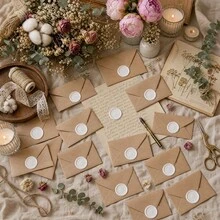 20pcs 3D Swan Wax Seal Stamps, Exquisite Embossed Design, Suitable For Wedding Invitation Sealing, Wedding Place Card Marking, Also Applicable For Holiday Gift Packaging And Sealing, Handmade DIY - Pearlescent White - View 9