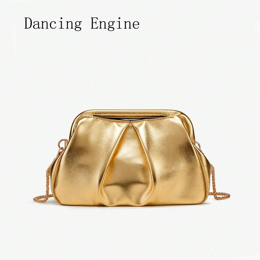 Dancing Engine Dompet dan Tas Tangan Mewah Desainer, Tas Bahu Kulit PU, Tas Clutch Malam, Tas Wanita