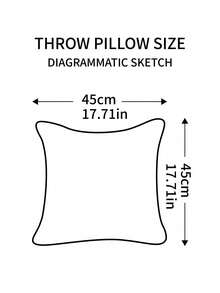 1pc Long Plush Gold Foil Christmas Tree Pattern Pillowcase, Tight Edge Stitching, Suitable For Bedroom, Living Room, Sofa, Holiday Gift & Party Decoration & Multiple Styles Available - Creamy White - View 3