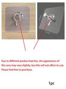 1/10/20/30/50pcs Transparent Picture Frame Hooks, Strong Self-Adhesive Picture Frame Hooks, Damage-Free Hooks, Suitable For Photo Albums And Artworks, No Drilling Required, Bathroom And Kitchen Wall Hooks, Suitable For Glass/Tile/Wood/Metal Surfaces - Multicolor - View 8