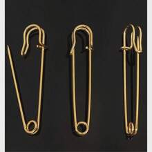 10pcs Thick Metal Safety Pins, Anti-Exposure Brooch, Clothing Waistband Adjustment Pins - Multicolor - View 4