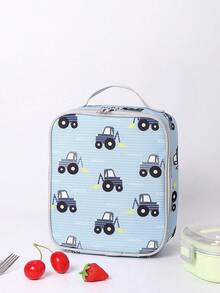 Tas Bekal Anak-Anak Motif Lucu, Desain Sederhana yang Disukai Anak-Anak, Motif Astronot, Mobil, dan Balet Membuatnya Lebih Cantik, Cocok untuk Perjalanan, Piknik, dan Acara Lainnya, Hadiah Sempurna untuk Anak Laki-Laki dan Perempuan di Hari Libur dan Ulang Tahun, Tas Tangan yang Dapat Digunakan Kembali - Mobil itu berwarna biru muda. - View 5