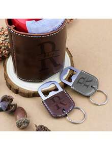 Personalized Leather Cup Sleeve, Fashionable Customized Cup Holder, Protect Your Water Bottle, Premium Leather Material, Multiple Color Options, Personalized Lettering - Multicolor - View 5