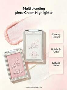 ETUDE Pink Recipes 多功能乳霜高光 01 Do It Chu，奶油質地高光，自然光澤，可疊加亮度，提亮肌膚，保濕輕盈易暈染，適合初學者，韓系美妝，Olive Young，禮物 - 01 Do it Chu - 查看 5