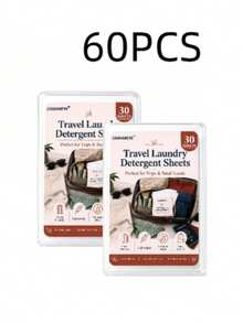 Multi-Specification Travel Laundry Sheets, Portable Laundry Sheets, Disposable Sheets, Travel Use, Stain Removal, Odor Removal, Antibacterial, Deodorizing, Home Use, Machine Wash And Hand Wash Compatible, Daily Essential, Gentle And Soft, Instant Effect With Water, Commercial And Home Use - Portable Laundry Detergent Sheets for Travel - View 10