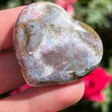 Vibrant Multi-Color Ocean Amber Heart-Shaped Stone | Ocean Amber Crystal, Worry Stone, Friendship Gift, Suitable For Home Decor/Valentine's Day/Christmas/New Year, Best Gift Choice, Crystal Gift For Parents, Jewelry Pattern, Jewelry Pattern - Multicolor - View 16