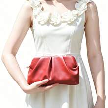 Dancing Engine Women's Luxury Designer PU Leather Evening Clutch Handbag - Multicolor - View 12