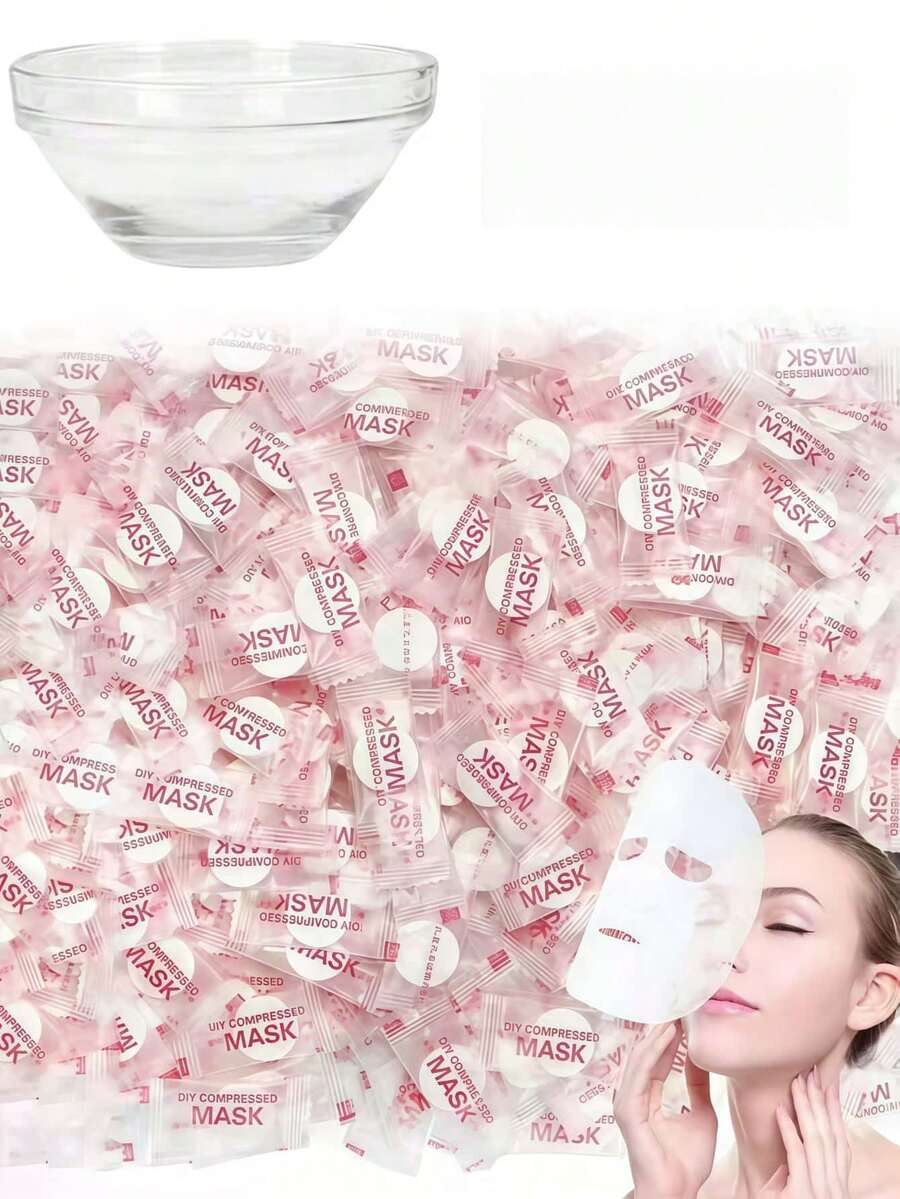 50/30/1pc Disposable Compressed Facial Mask Sheets, Individually Packaged Portable Compressed Mask Pads, Skincare Mask Sheets, Skincare Tools, Beauty Tools For Home And Beauty Salon Use, Travel Essentials - Multicolor - View 1