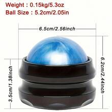 1pc Massage Ball For Muscle - Plastic Self-Massage Tool With Trigger Point Deep Tissue Massager, Suitable For Neck, Back, Shoulder, Foot, Portable For Gym, Yoga And Post-Surgery Use (Ideal For Muscle Knots) - Multicolor - View 3