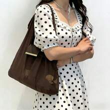 Keychain Instantly Transforms Into A Storage Bag! Foldable And Lightweight, Available In Multiple Colors: Coffee Brown, Black, Khaki, And Army Green. The Storage Bag Instantly Transforms Into A Stylish Commuter Bag - View 6