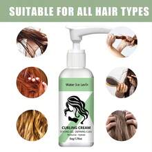 Curly Hair Styling Cream, Moisturizing And Smoothing Formula, Enhances Curl Elasticity And Shine, Easy To Style, Perfect For Controlling Frizz And Unruly Edges Of Natural Hair Or Wigs, Non-Greasy, Also Suitable For Controlling Frizz And Styling Curly Hair Edges - Full Size - View 8