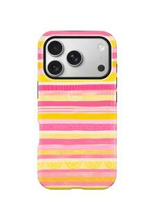 Pink and Yellow Summer Stripes