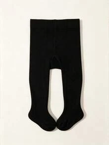 6雙女童簡約純色緊身褲襪，時尚百搭淑女風，適合女童返校穿搭 - 彩色 - 查看 20