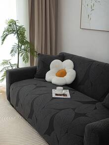 1pc Elastic Wear-Resistant 3D Jacquard Sofa Cover, Modern Minimalist Non-Slip Dust-Proof Washable Sofa Cover, L-Shaped Sofa Cover For 1/2/3/4 Seats, Pet-Friendly Decor, Suitable For All Seasons, Bedroom, Living Room, Study, Office - Dark Grey - View 7