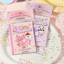 1 Book Korean Ins Style Cute Cartoon Stickers, DIY Scrapbook Accessories, Can Be Used For Collage Albums, Junk Journal Decoration, Phone Cases, Water Bottles, Car Cups, Computer Guitars, Etc. - Purple - View 5