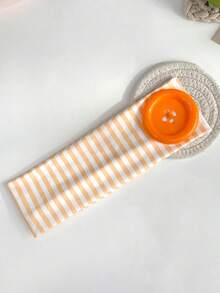 1pc/4pcs Women's Sweet Cool Style Contrast Color Striped Headband, Fashion Elastic Large Button Headband, Niche Sports Outdoor Versatile Headband Hair Accessory - Multicolor - View 19