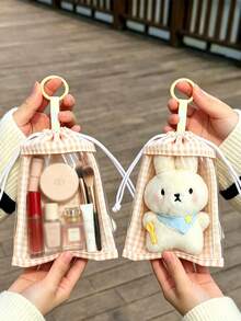 Tas Display Boneka Transparan, Cocok untuk Boneka, Dapat Menyimpan Boneka dan Aksesoris Kecil, Sempurna untuk Membawa Boneka, Ideal sebagai Hadiah Ulang Tahun atau Pesta - MultiWarna - View 2