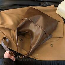 1pc Women's Tote Bag 2026 Spring/Summer New Minimalist Commuter Underarm Bag Large Capacity Crossbody Shoulder Bag - Multicolor - View 10