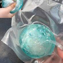 1個彩色水果手工捏捏球，奶油般柔軟蓬鬆慢回彈壓力球，可破殼且有清脆爆裂聲，ASMR助眠感官紓壓指尖玩具，適合兒童，萬聖節與聖誕節禮物 - 彩色 - 查看 8