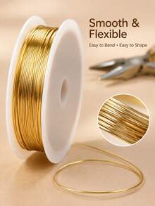 Gold & Silver & Rose Gold Color Jewelry Wire, High Quality Stainless Steel Jewelry Wire, Non-Fading, Rust-Resistant, High Color Fastness, Durable, Suitable For Bracelet & Necklace DIY, Non-Fading Beading Wire, Jewelry Rope, Handmade Braiding Wire - Multicolor - View 9