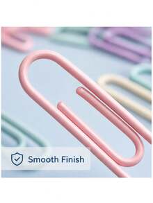 160pcs Colorful Stainless Steel Paper Clips Set - Large Size With Storage Box, Office Supplies For Documents And Bookmarks - Multicolor - View 4