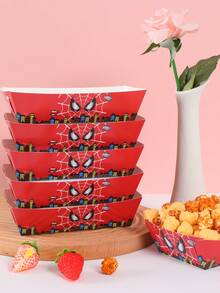 6pcs/12pcs/24pcs Anime Cartoon Theme Party Candy Boxes, Theme Party Gift Boxes, Candy And Cookie Boxes, Party Gift Bags, Party Gift Boxes, Suitable For Birthday Party, Candy And Popcorn Boxes Decoration, Applicable For Back To School Party, Holiday Essential Party Supplies - Multicolor - View 1