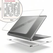 2pcs Transparent Crystal Hard Shell Protective Case Compatible With Apple Laptop Pro14 A2442/A2779/A2918/A2992/A3185/A3112/A3401/A3434 (M5)/A3426/A3427 Full Coverage Anti-Scratch Protective Cover (Includes 1 Shortcut Key Sticker) - View 13
