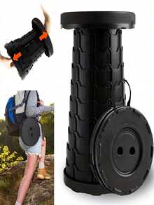 1pc Portable Folding Stool, 400lbs Weight Capacity Telescopic Stool, Adjustable Height Folding Chair, Suitable For Camping, Hiking, Fishing, Kitchen, Indoor/Outdoor Use, Summer Travel And Gift, Multi-Color Portable Seat - Multicolor - View 9